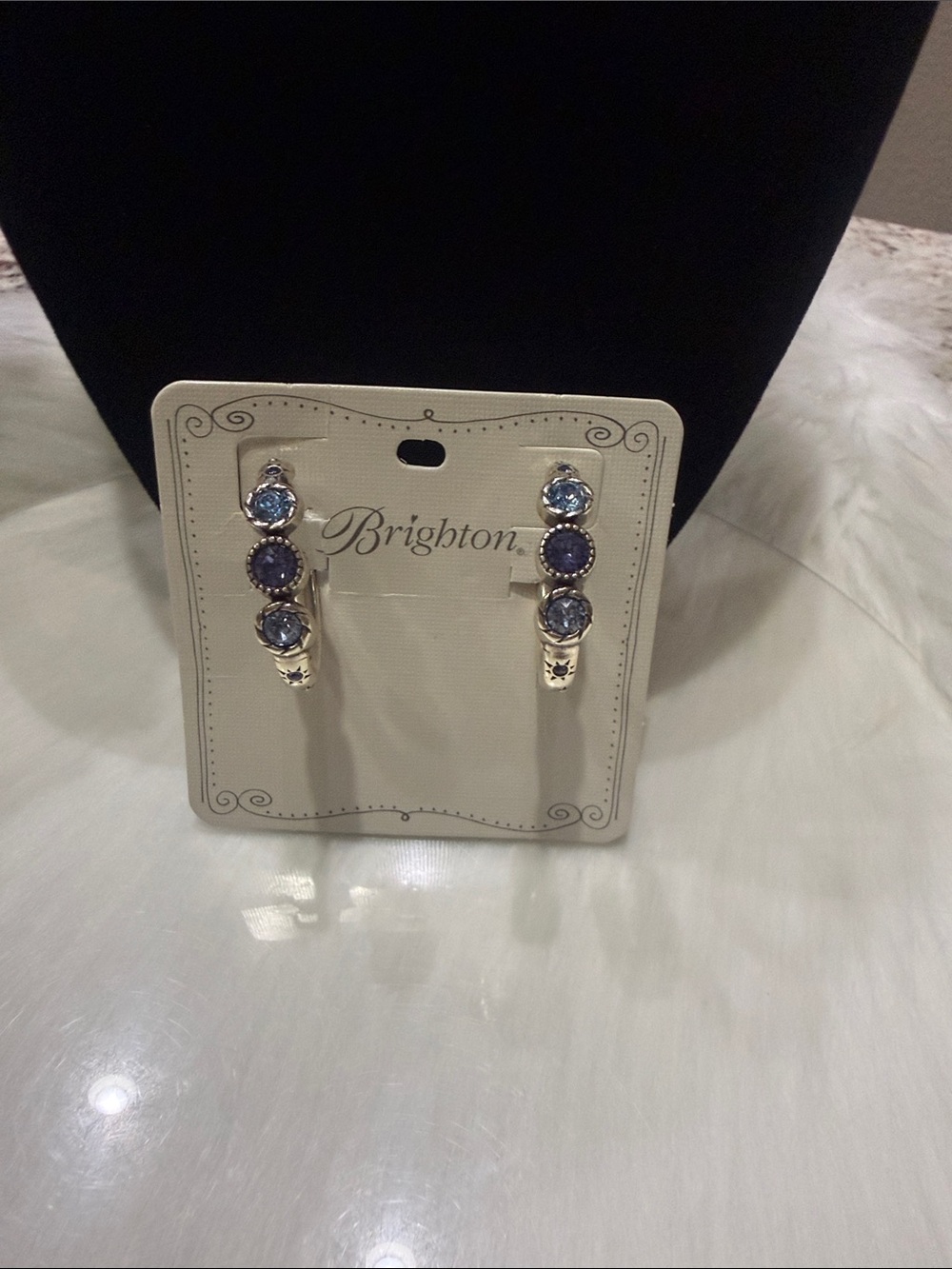 🩵🆕 Brighton 💜Halo Trio 💙Hoop Earrings NWT - Picture 6 of 6